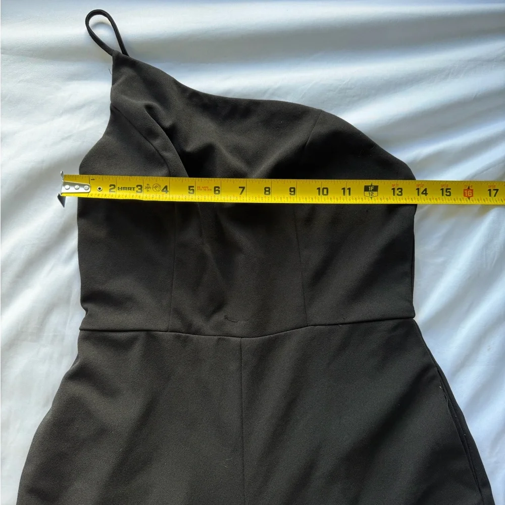 Crystal Sky Black One-Shoulder Jumpsuit - Picture 11 of 11